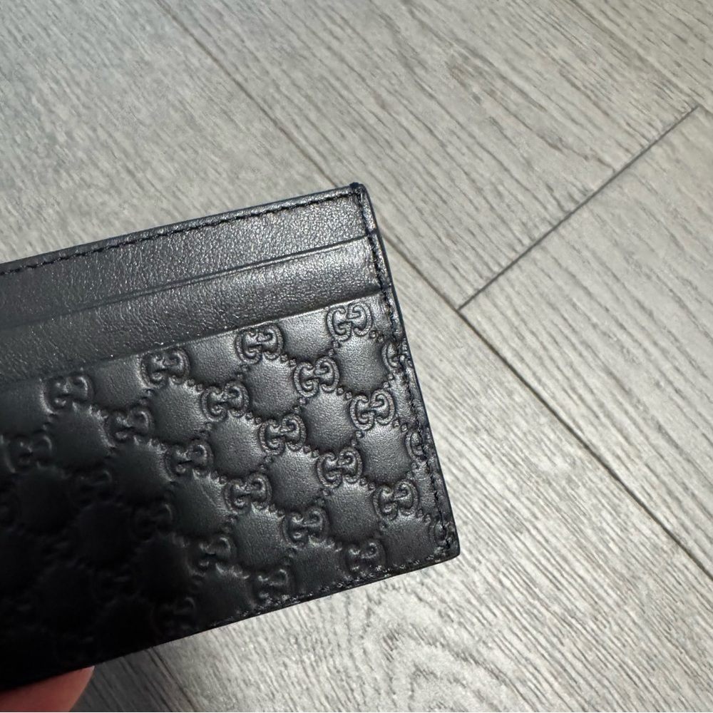 Gucci monogram leather card holder - Picture 4 of 5